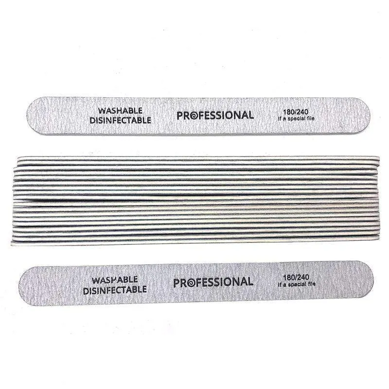 100pcs/lot Professional Nail Files 180/240 Grinding Polishing Manicure Pedicure Double-sided  Nail Buffers Tool Lixas Para Unhas