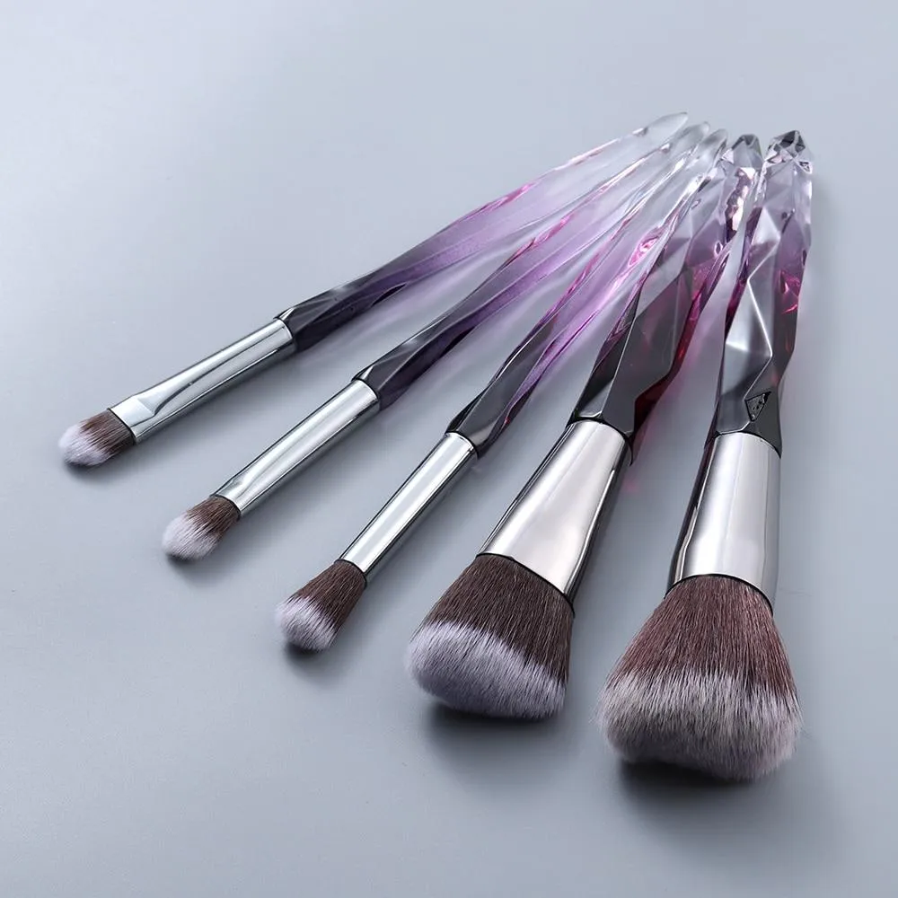 10pcs Crystal Silky Smooth Makeup Brush Set