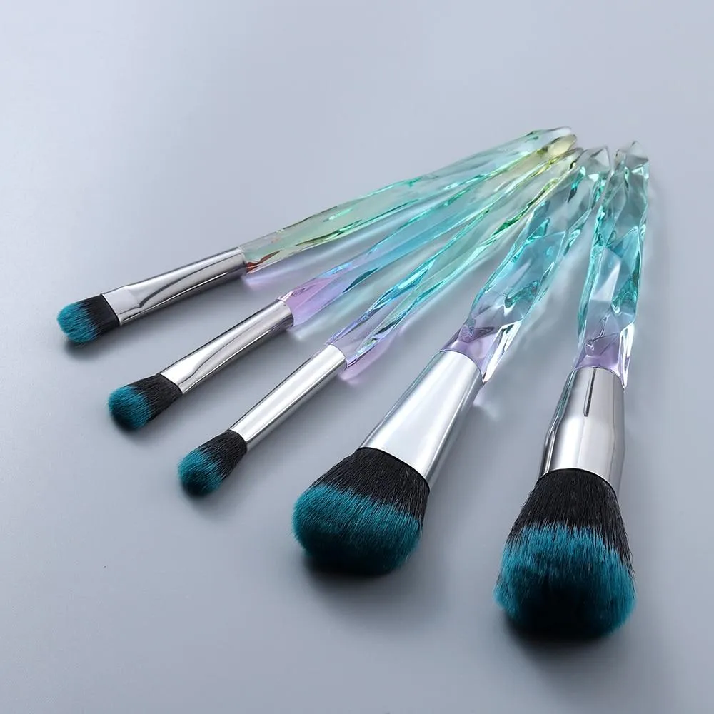 10pcs Crystal Silky Smooth Makeup Brush Set