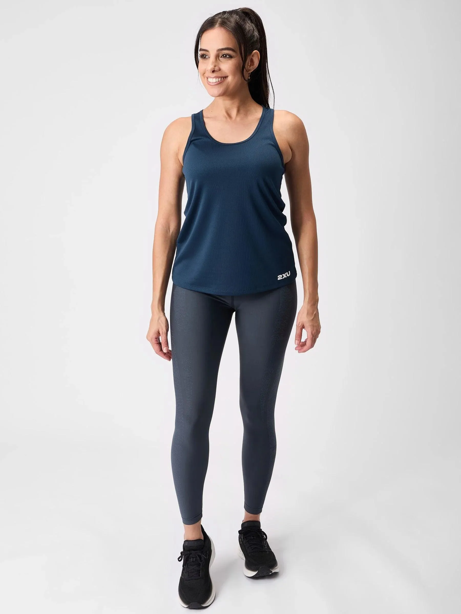 2XU Sculpt Hi-Rise Compression Tights (Navy) - Women's