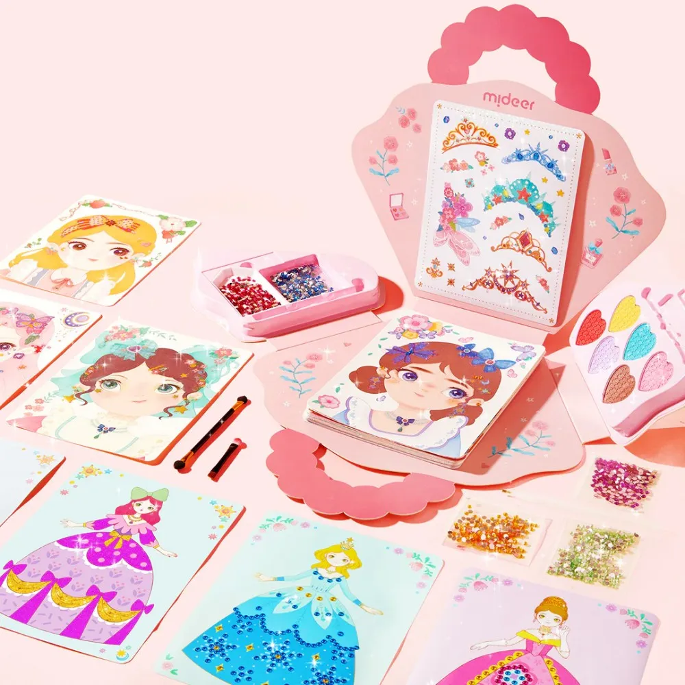 3 In 1 Dress Up Game Set: Princess Makeup Kit