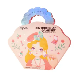 3 In 1 Dress Up Game Set: Princess Makeup Kit