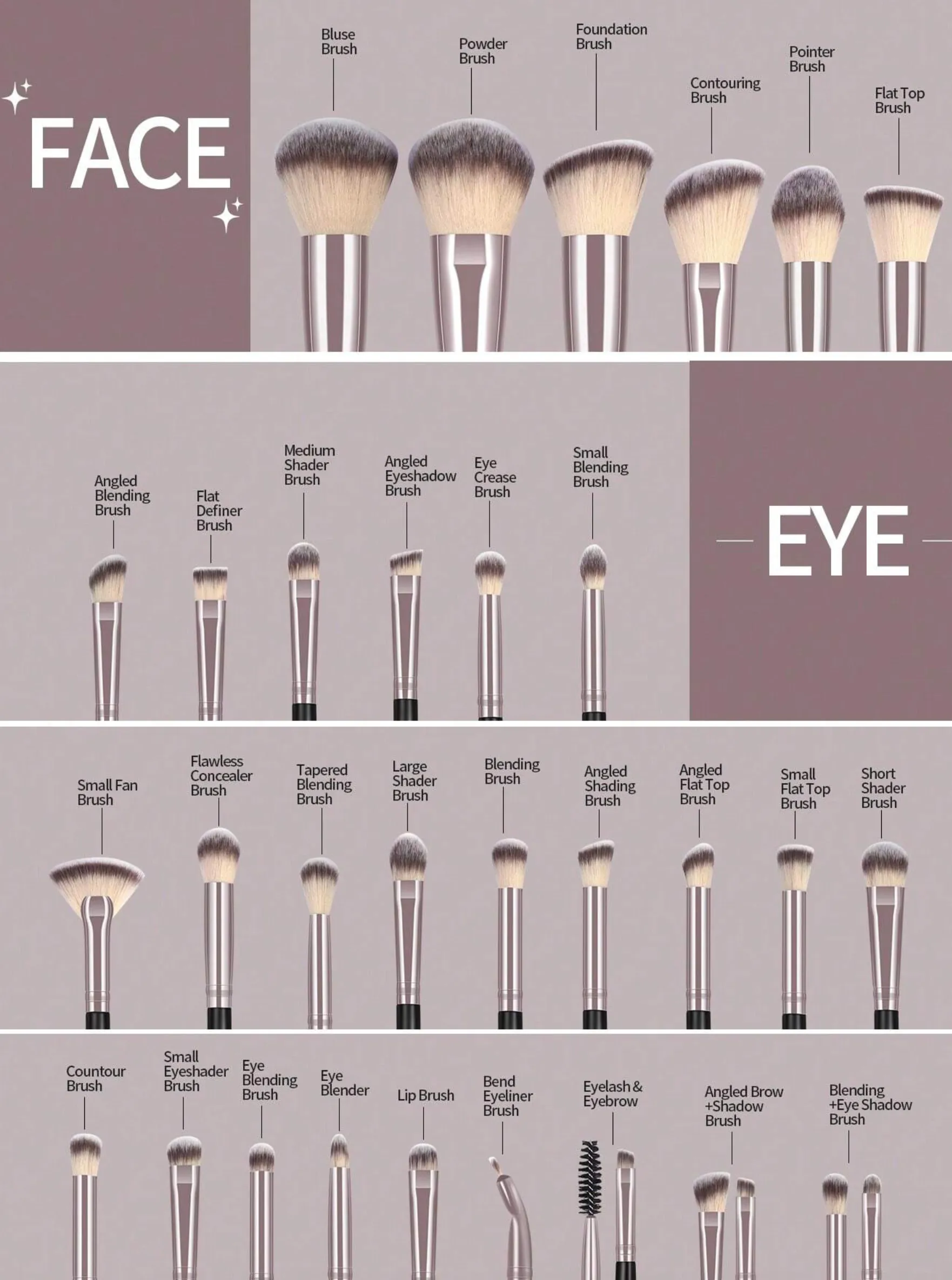 30pcs Professional Makeup Brush Set