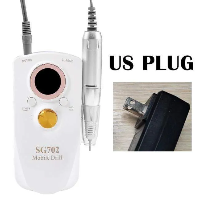 35000RPM Portable Rechargeable Electric Nail Drill Machine File Pedicure Equipment Manicure Kit Nail Gel Art Polishing Tools