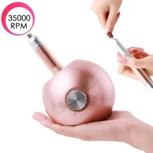 35000RPM Portable Rechargeable Electric Nail Drill Machine File Pedicure Equipment Manicure Kit Nail Gel Art Polishing Tools