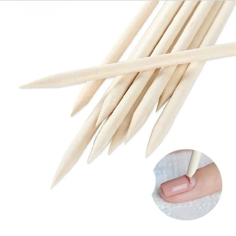 50/100/200 Pcs Nail Art Design Orange Wood Stick Sticks Cuticle Pusher Remover Manicure Pedicure Care Professional Nail Art Tool