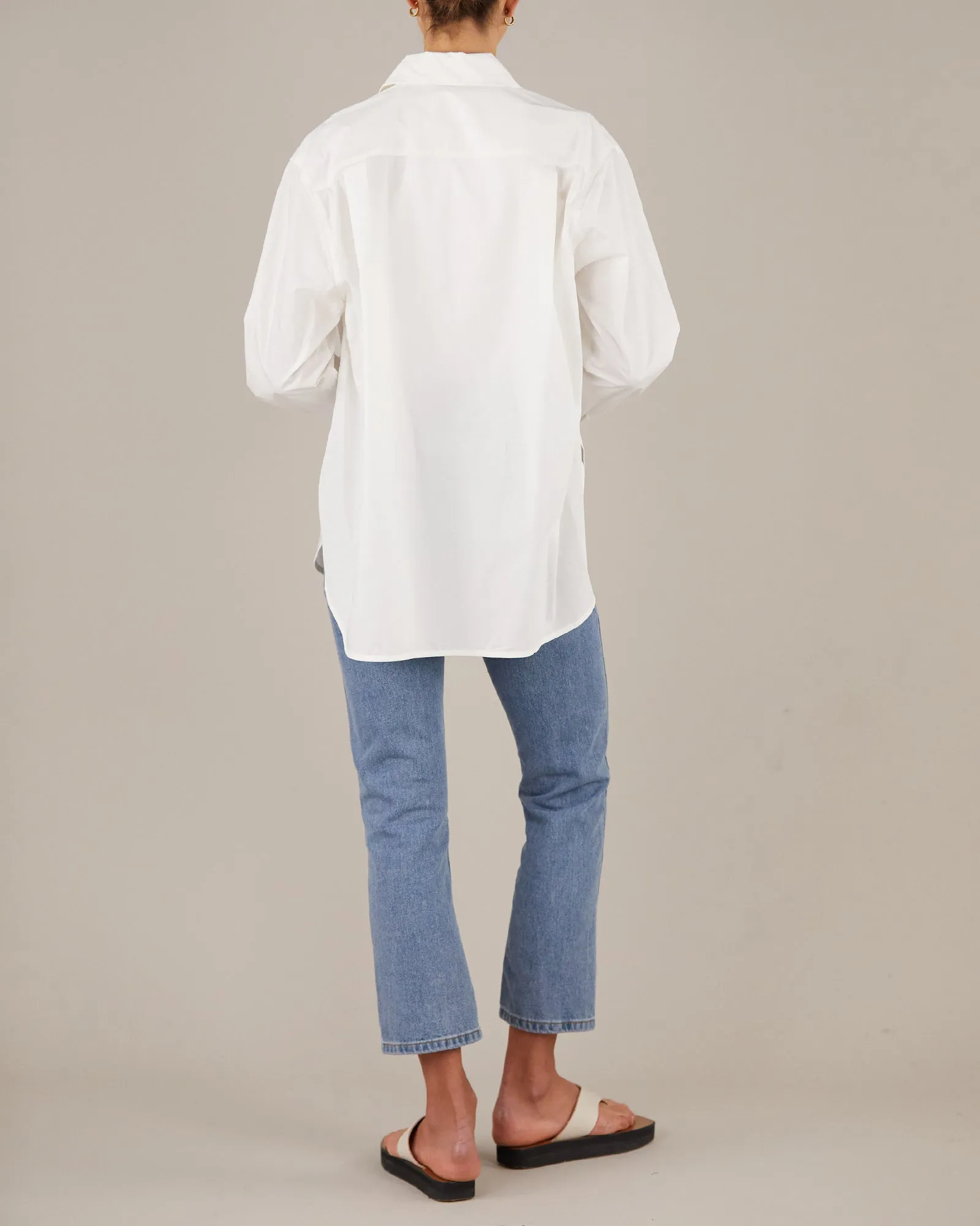 Blythe Collared Shirt - White