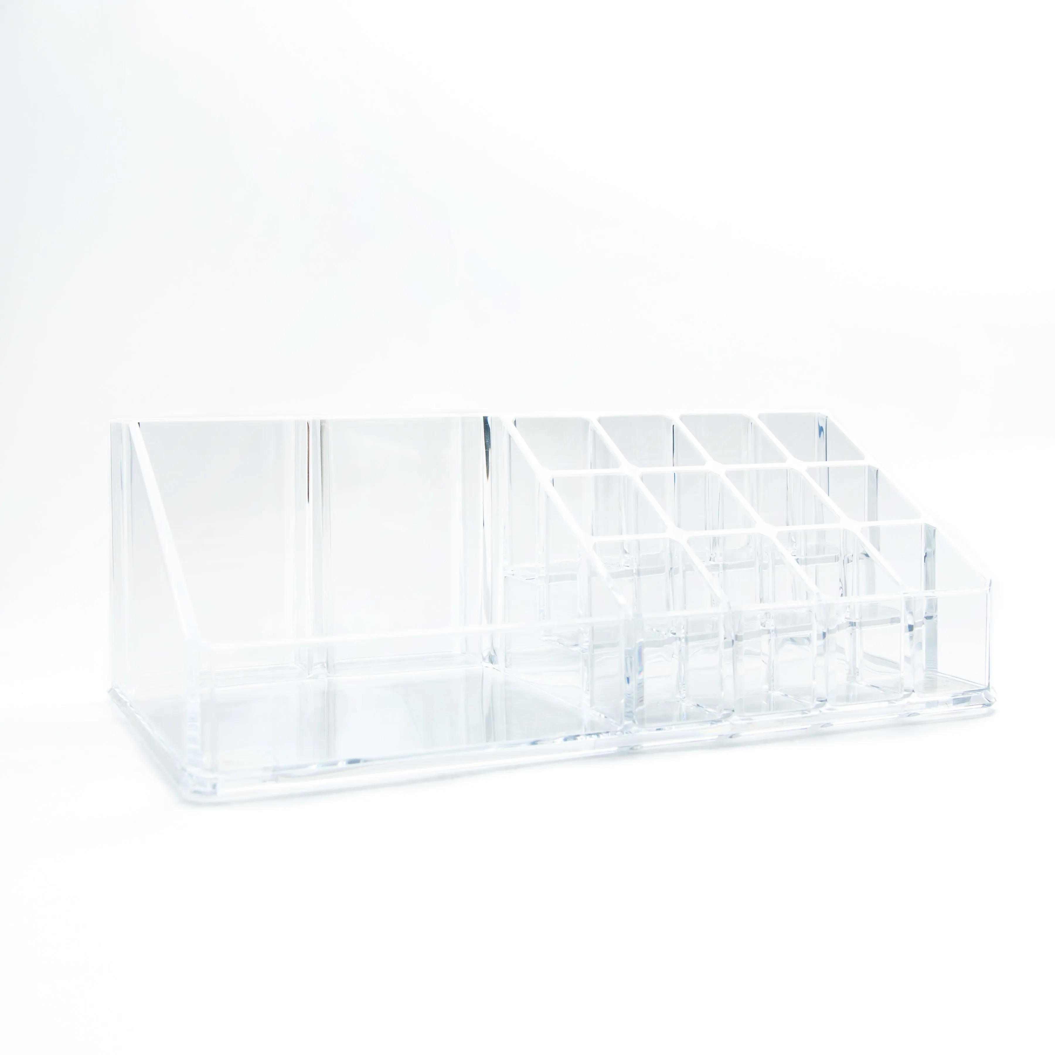 Clear Large Multi-Slots Cosmetic Organizer