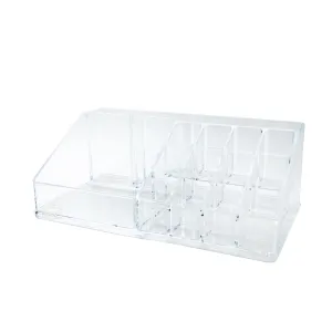 Clear Large Multi-Slots Cosmetic Organizer