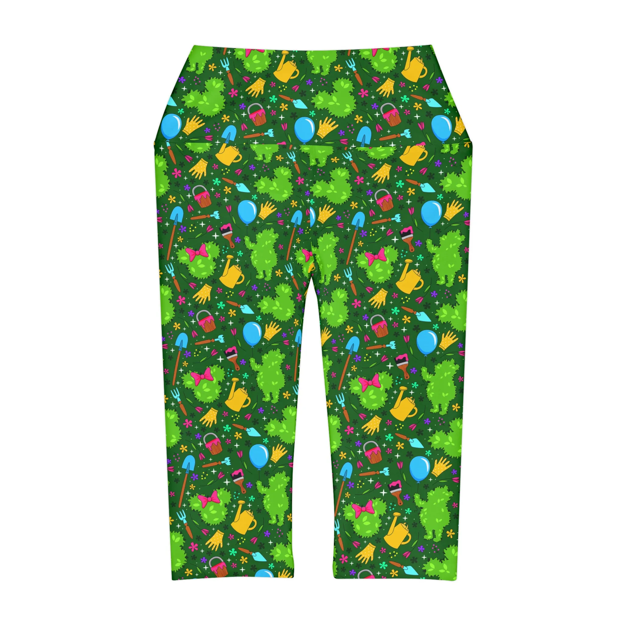 Flower And Garden Athletic Capri Leggings