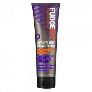 Fudge Clean Blonde Damage Rewind Violet Toning Shampoo