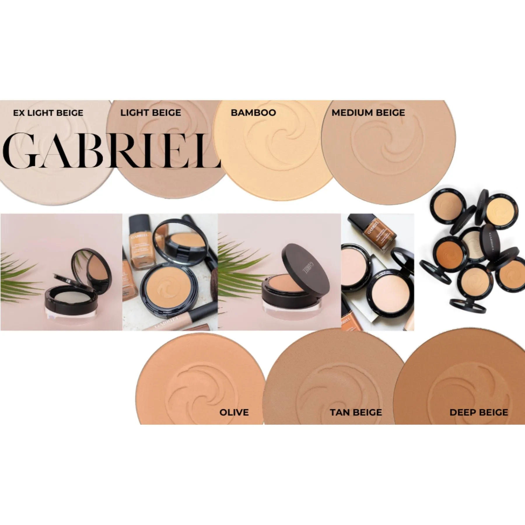 Gabriel Cosmetics Dual Powder Foundation - Bamboo