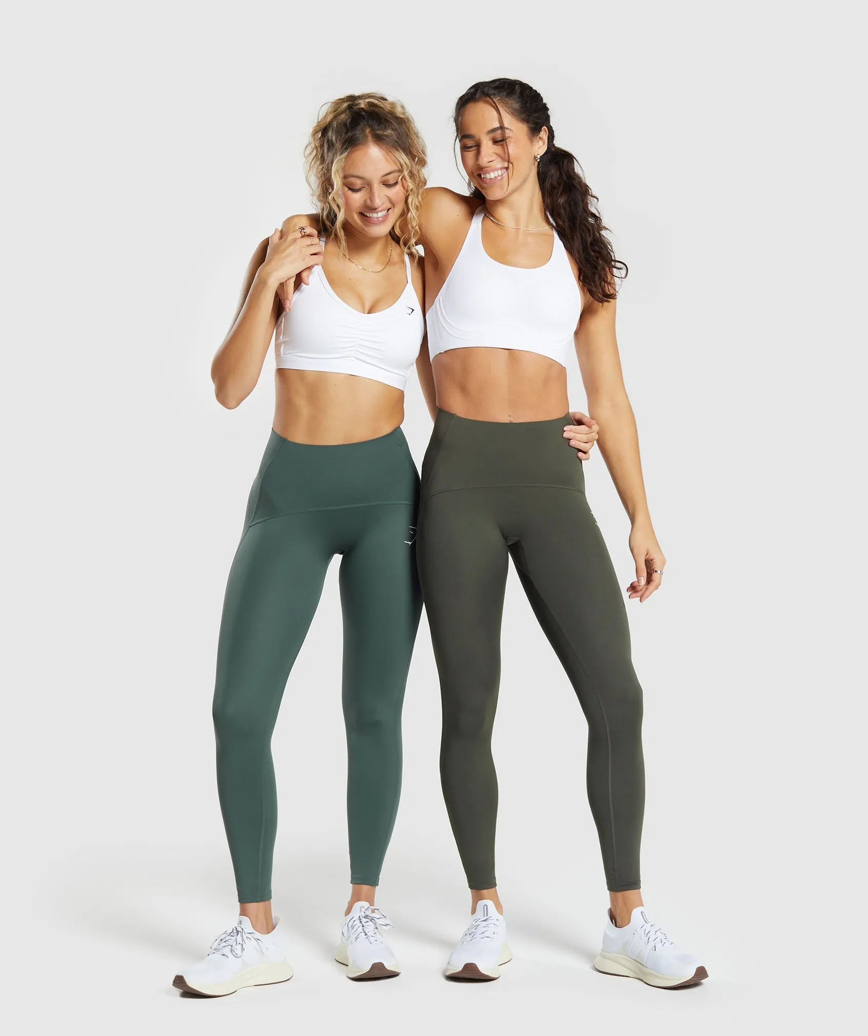 Gymshark Waist Support Leggings - Strength Green