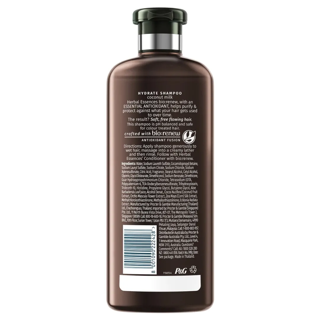 Herbal Essences Bio Renew Hydrate Coconut Milk Shampoo 400 ML (T)