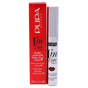 I Am Love Proof Matt Liquid Lip Color - 009 Red Pop by Pupa Milano for Women - 0.09 oz Lipstick