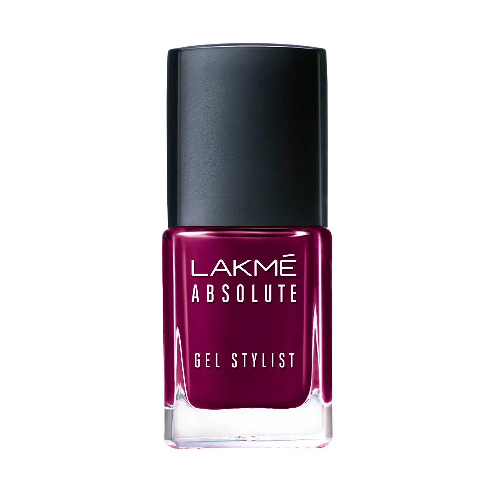 Lakmé Absolute Gel Stylist Shimmery Finish Nail Color, Royalty, 12Ml