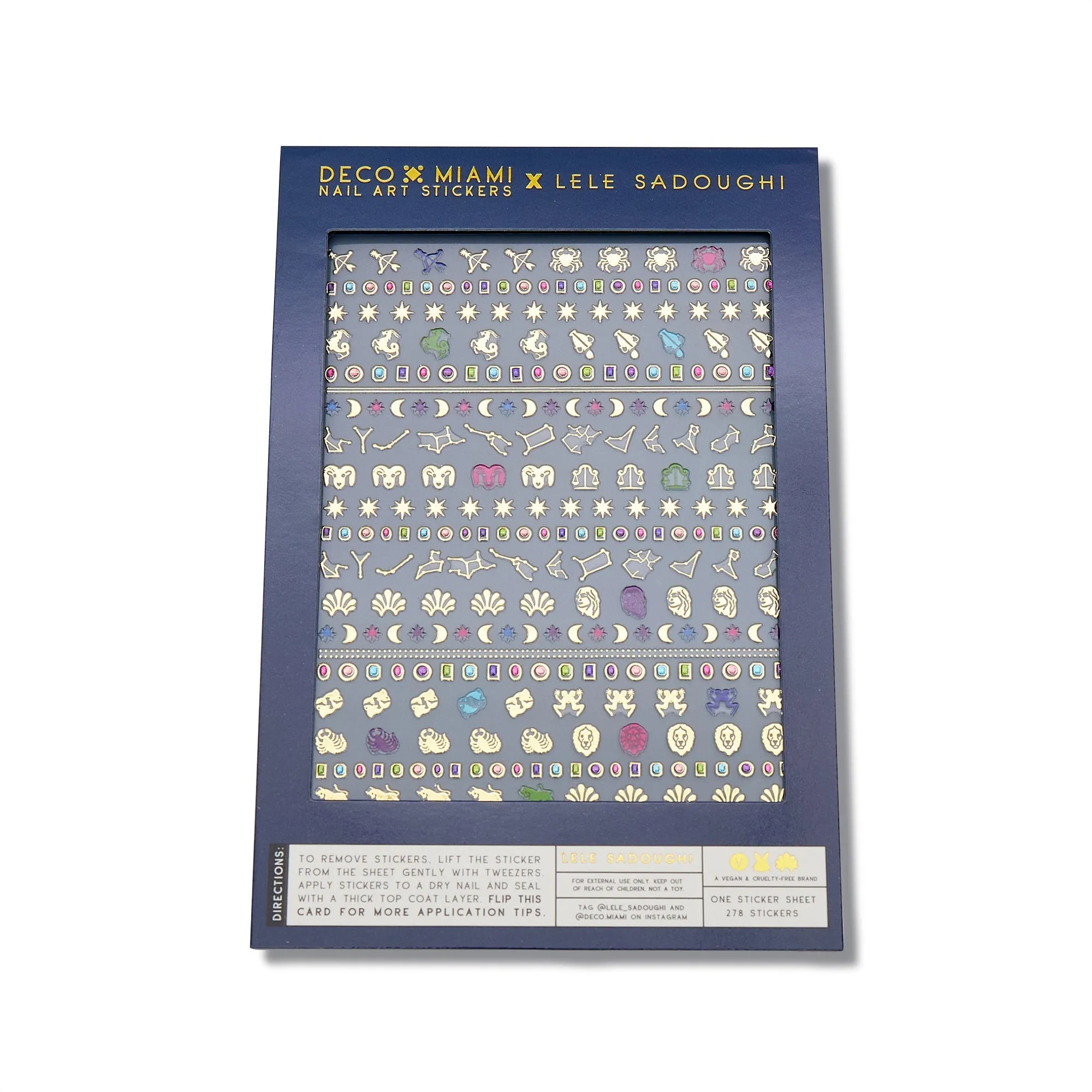 LELE X DECO BEAUTY ZODIAC & BIRTHSTONE NAIL ART STICKERS