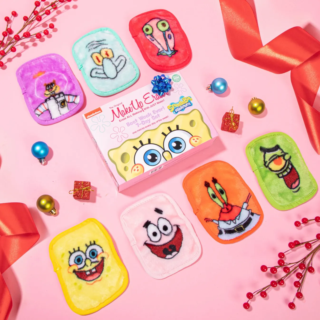 MakeUp Eraser - 7 Day Set - Sponge Bob