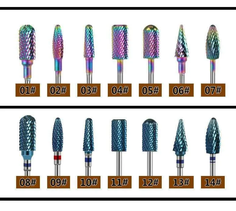 Milling Cutter For Manicure carbide Nail Drill Bits Manicure Machine Accessories Rotary Electric Nail Files  Nail Art Tools