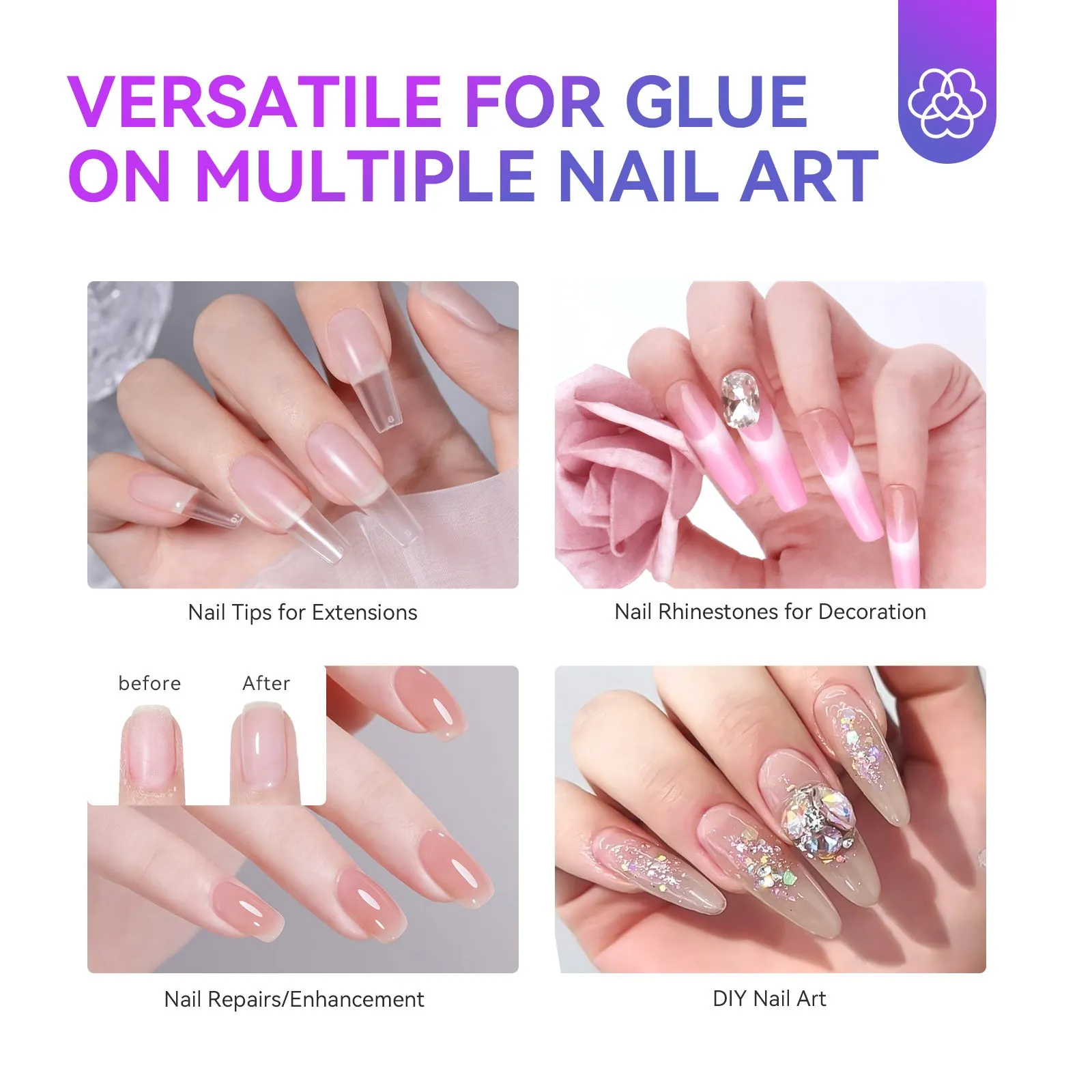 Nail Glue - 5s Fast Dry, Extra Strong, 10ml