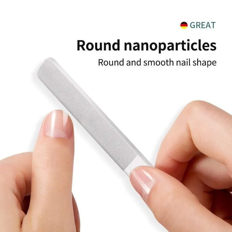 Nano Glass Nail Files Professional Polishing Manicure Art Tool  Washable make nails brighten easily like nail polish