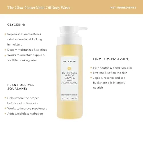 Naturium The Glow Getter Multi-Oil | Hydrating Body Wash