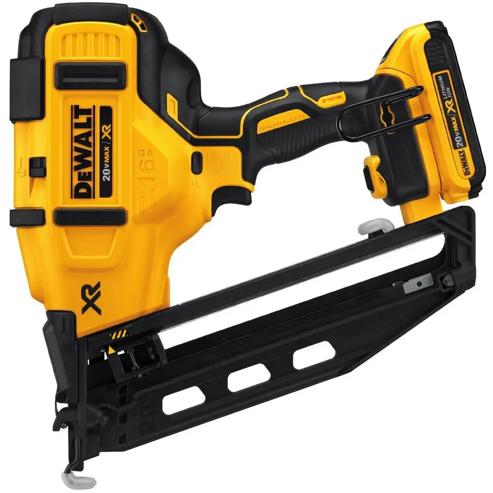 Open Box -  DEWALT DCN660D1 Cordless 20-Volt Max 16-Gauge Angled Finish Nailer Kit