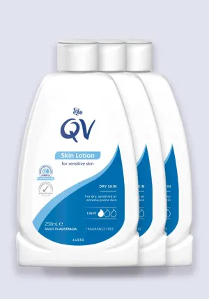 QV Skin Lotion Light Body Moisturiser 250ml - 3 Pack Saver