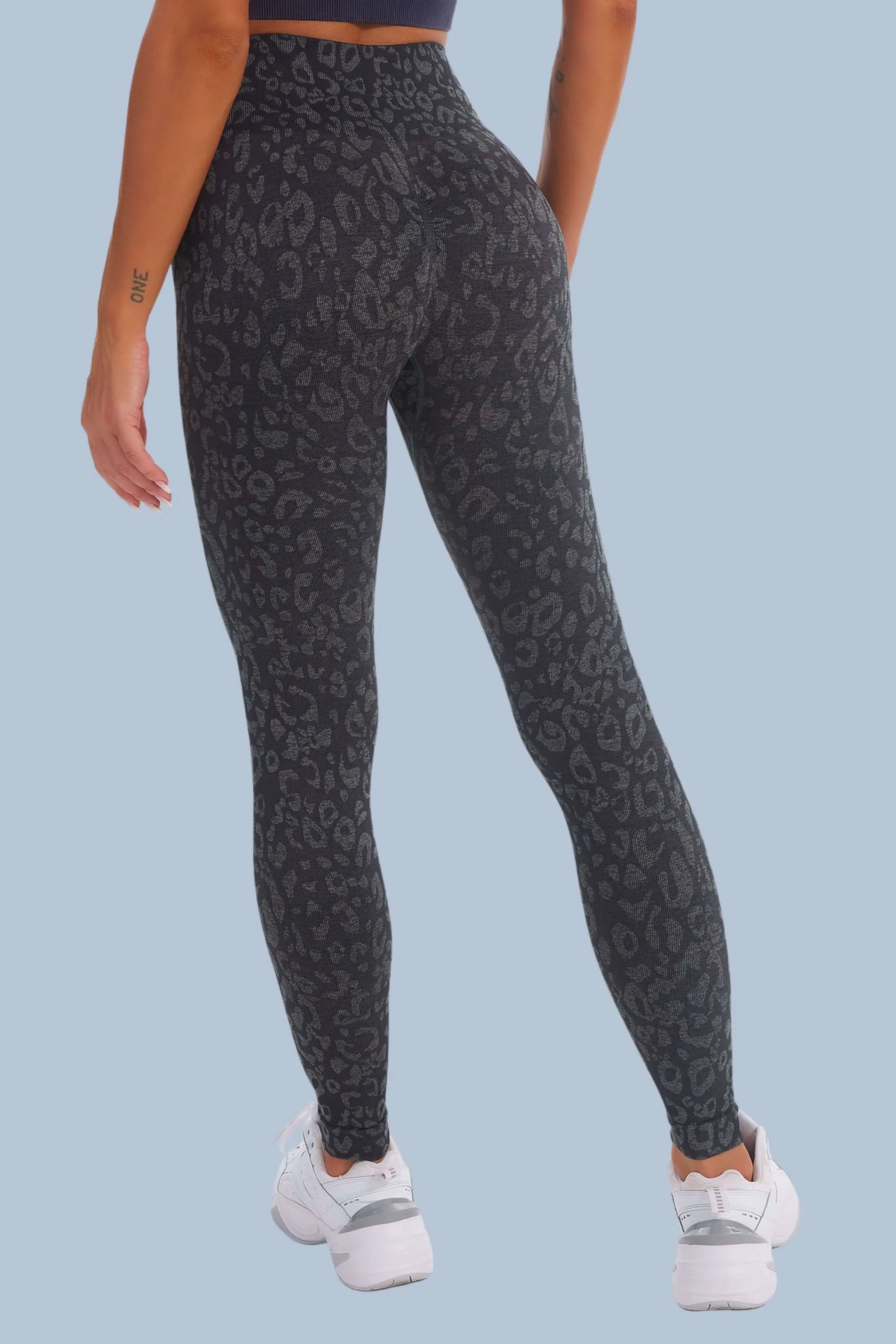 Seamless Camo nine-point leggings