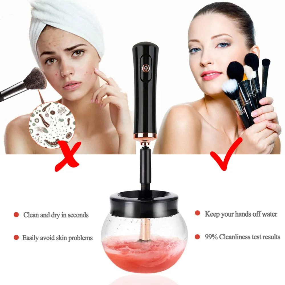 Spring Premium Makeup Brush Cleaner Dryer Super-Fast Electric Brush Cleaner Machine