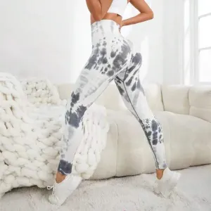 Tie-Dye High-Waist Slim Fashion Cycling Legging