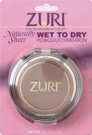 Zuri Naturally Sheer Pressed Powder - Wet To Dry - Moroccan Bronze